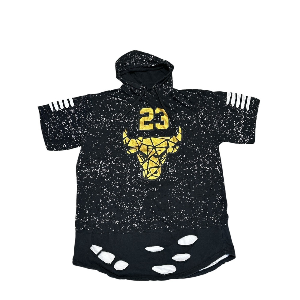 Chicago Bulls #23 Michael Jordan Men's Legendary Status Hooded Pullover Size 4XL